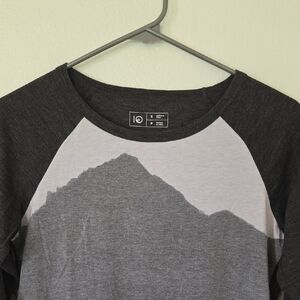 10 Ten Tree | Gray Raglan 3/4 Sleeve Tee Size Small